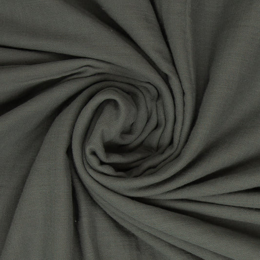 Double Slub Musselin "dunkelgrau"