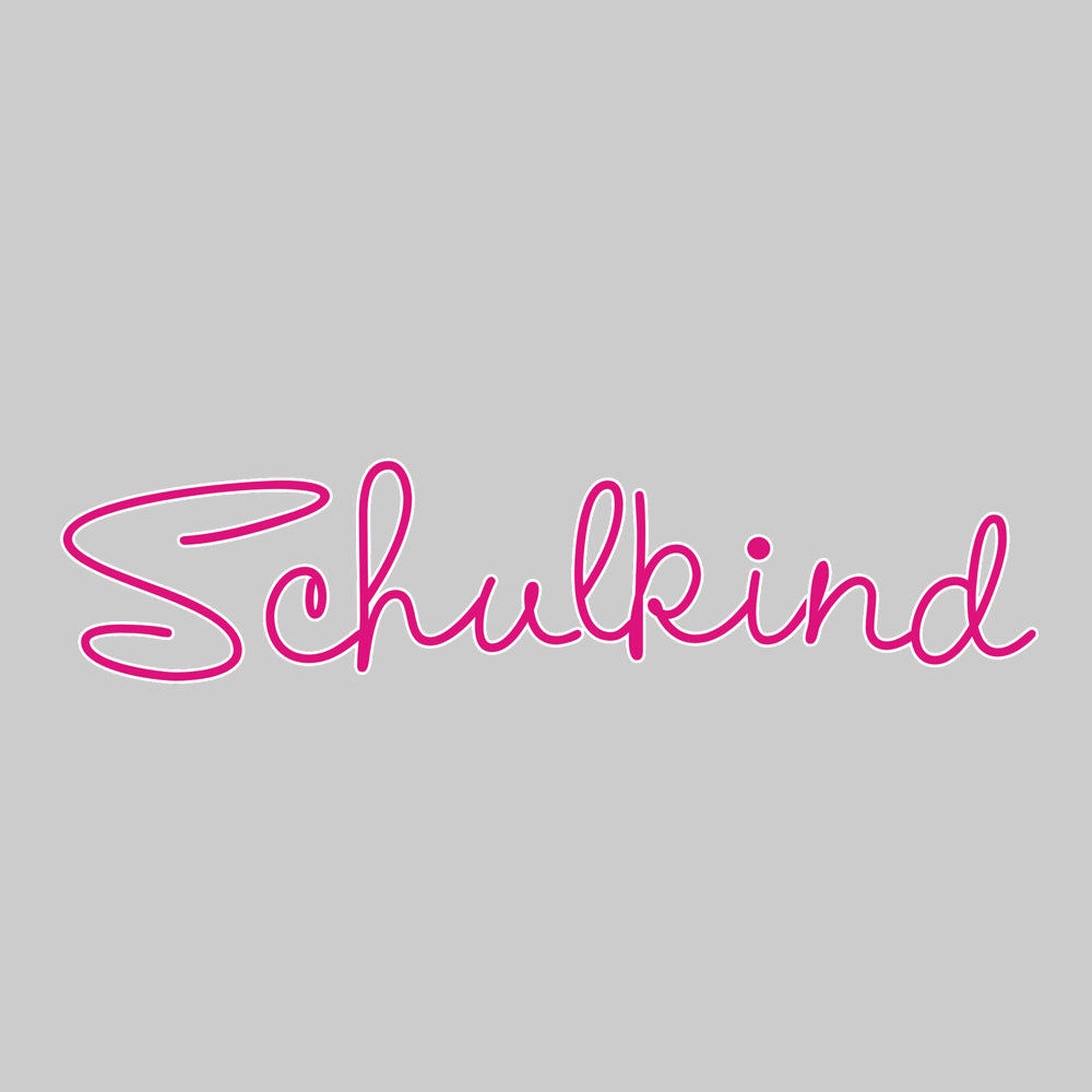 Bügelmotiv Schrift “Schulkind”, pink