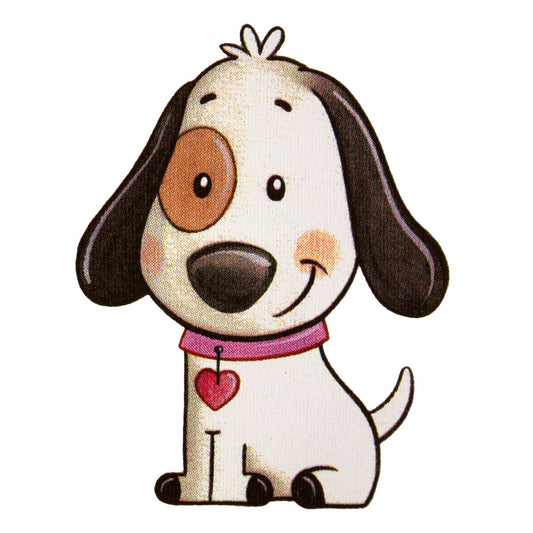 Bügelmotiv Hund mit Schlappohren