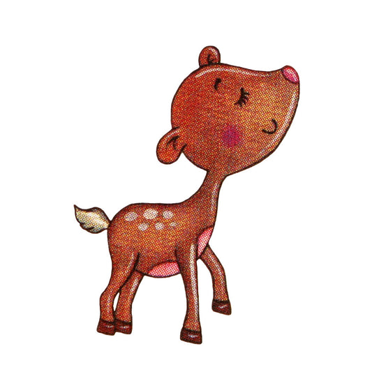 Bügelmotiv Rentier Kitz