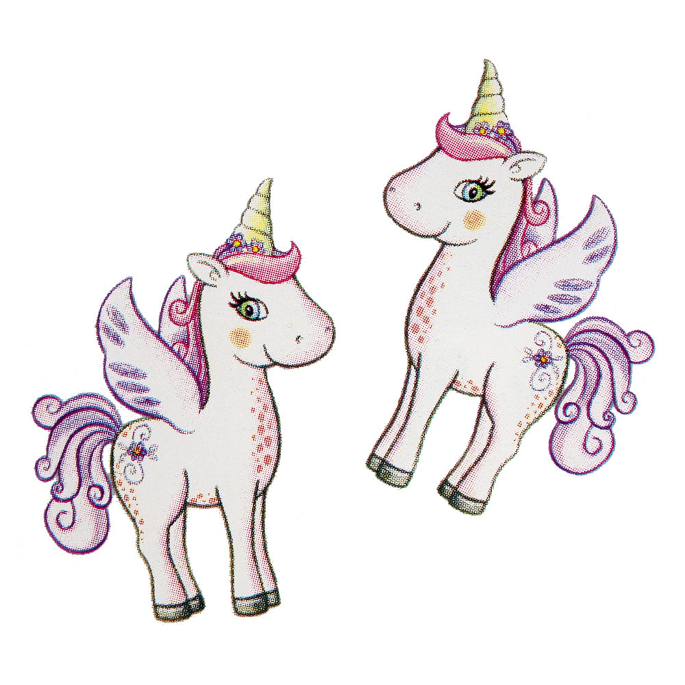 Bügelmotiv Pegasus 2 x Mini