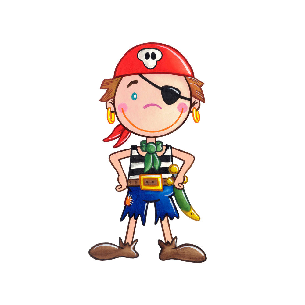 Bügelmotiv Pirat klein