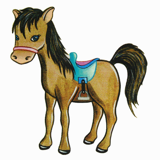 Bügelmotiv Reitpferd