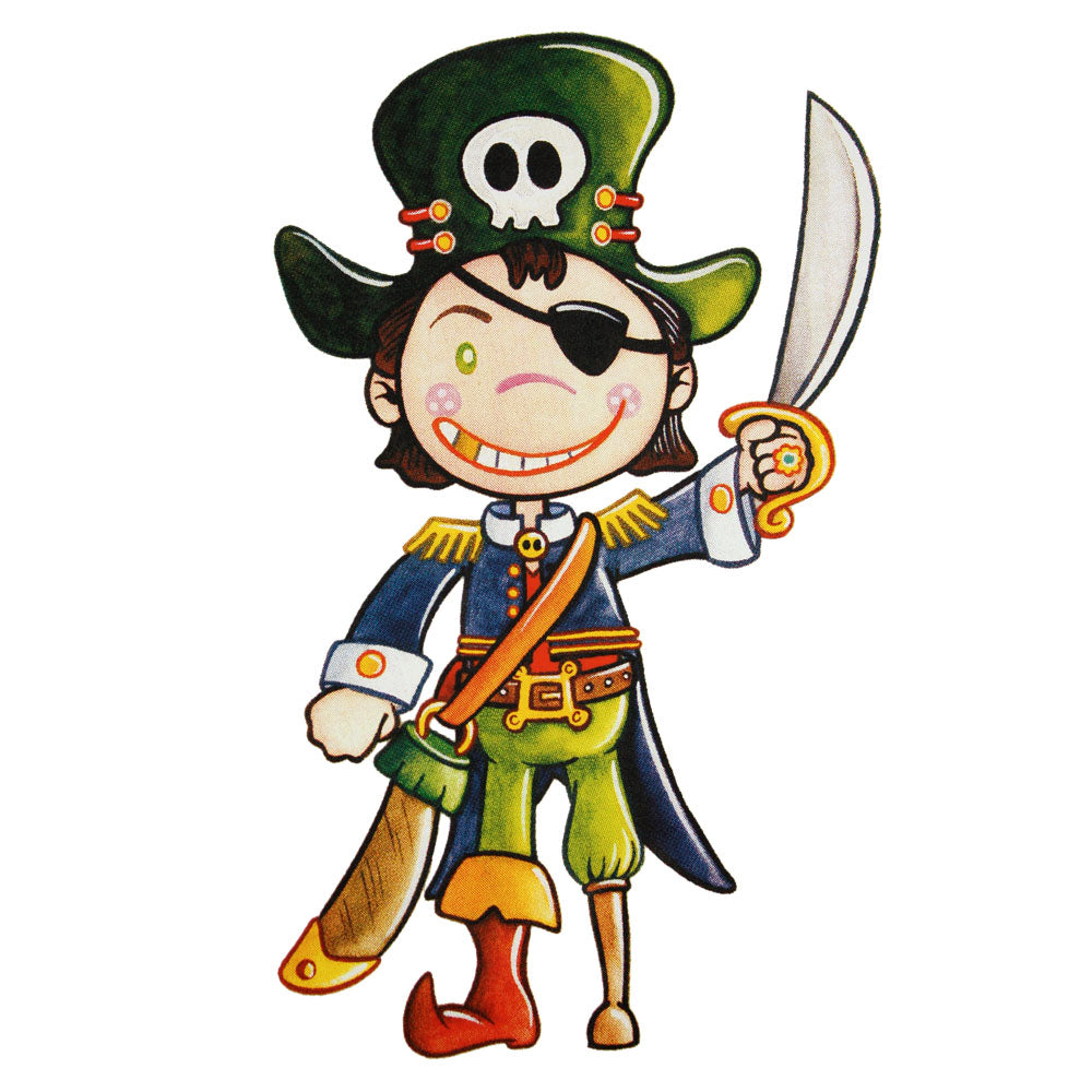 Bügelmotiv Piratenkapitän