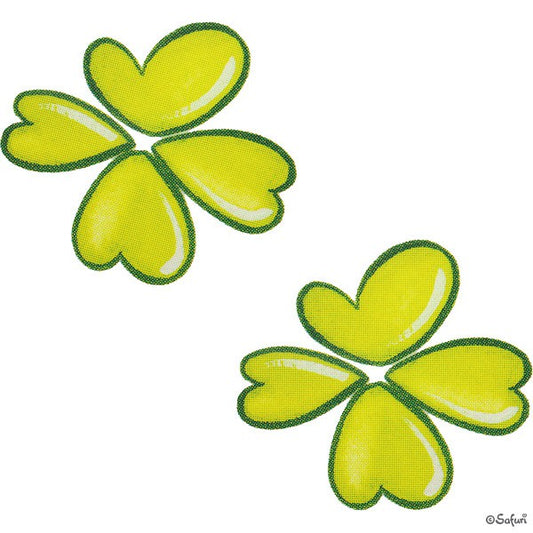 Bügelmotive-Set 2x Glücksklee