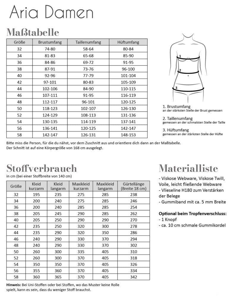 Kleid "Aria" für Damen von Fadenkäfer