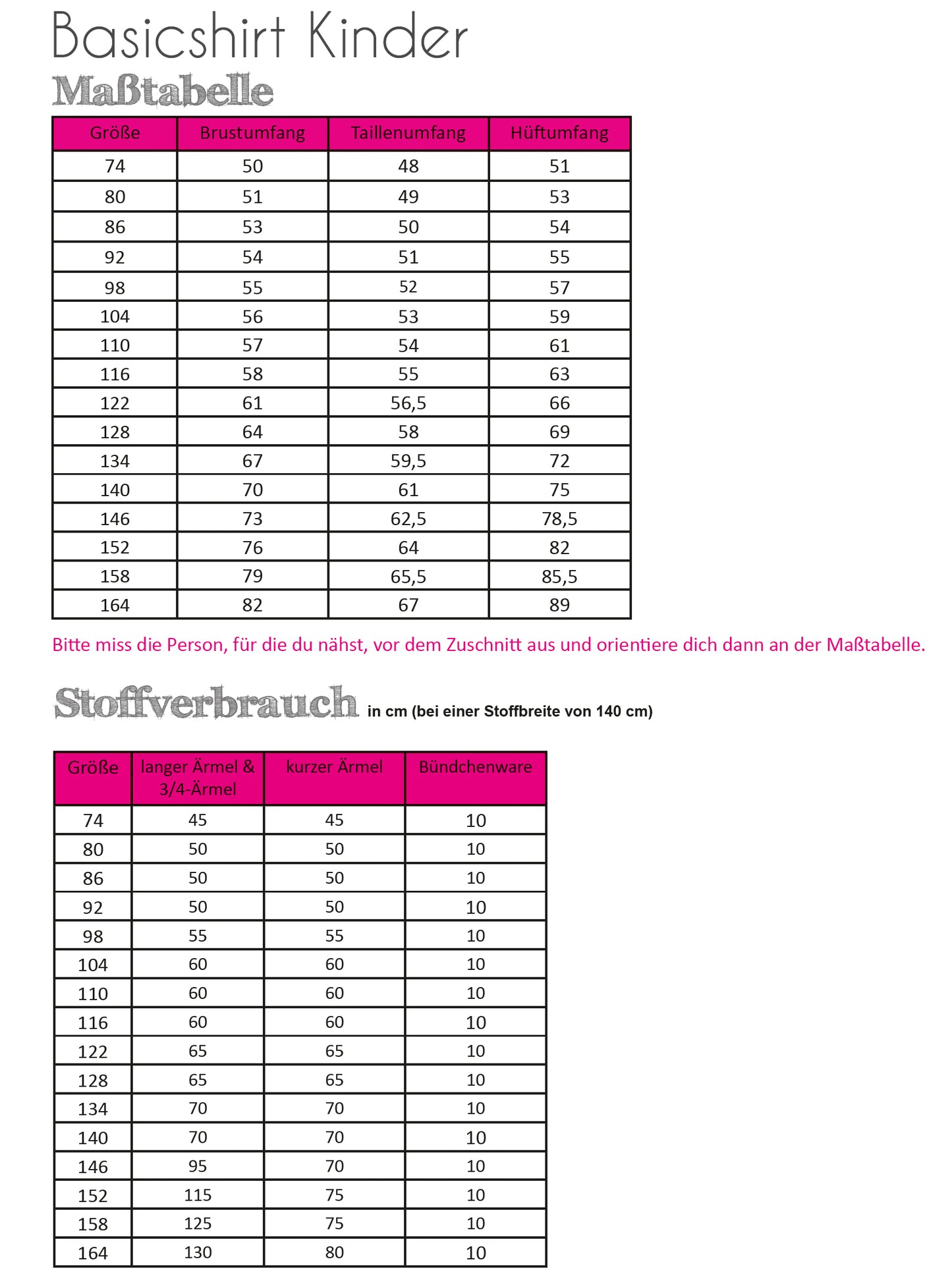 "Basicshirt" für Kinder von Fadenkäfer