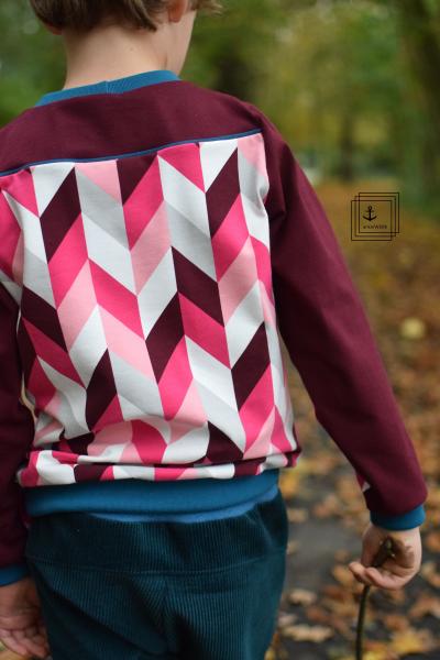 Baumwolle, "Muster" lila/pink