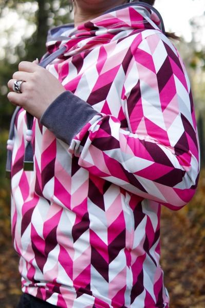 Baumwolle, "Muster" lila/pink