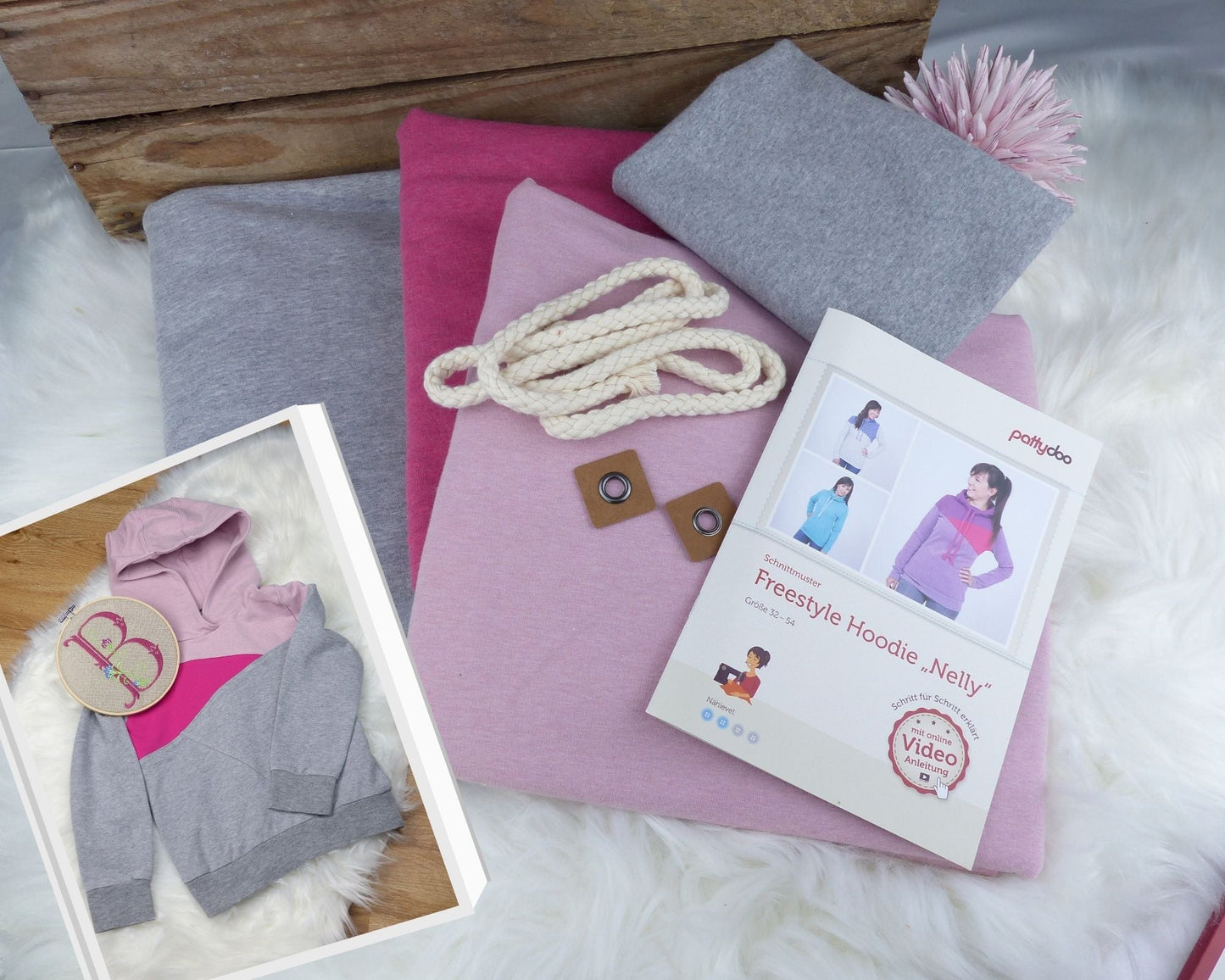 Nähpaket - Hoodie "Nelly"