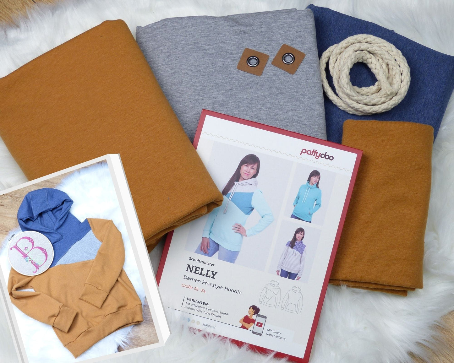Nähpaket - Hoodie "Nelly"