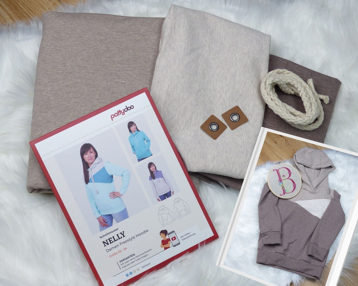 Nähpaket - Hoodie "Nelly"