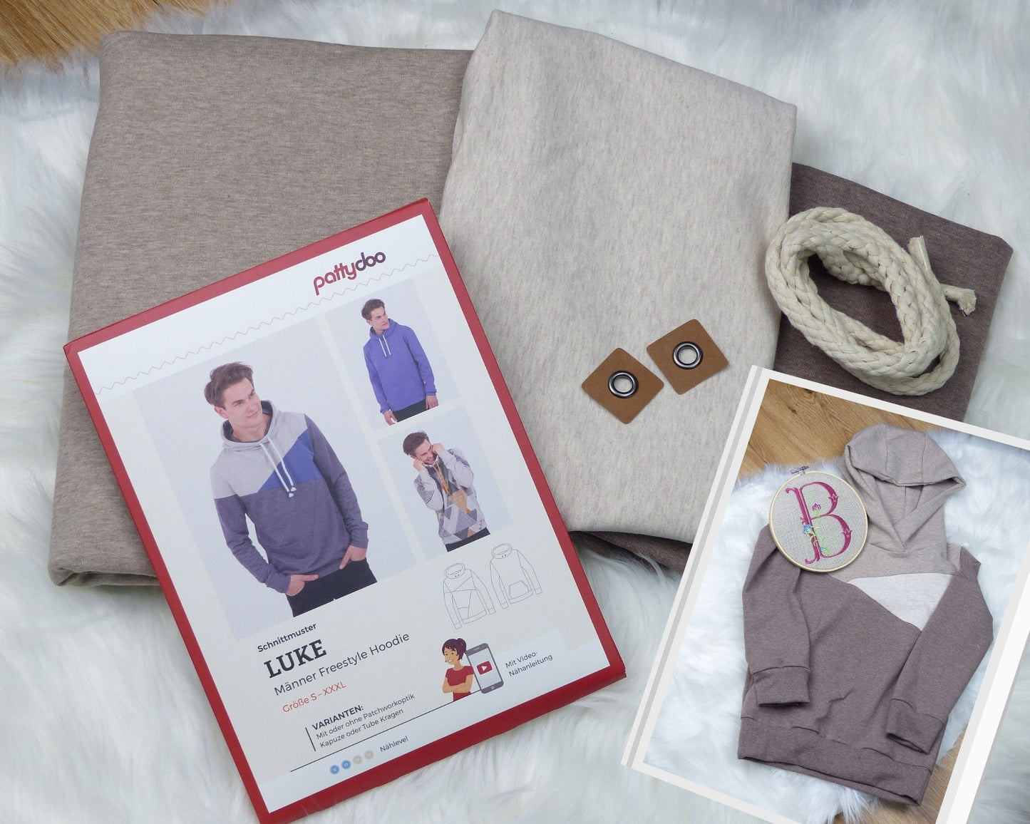 Nähpaket - Hoodie "Luke"