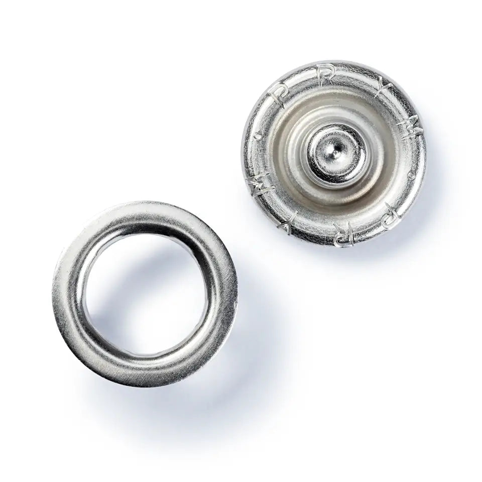 Nähfrei-Nachfüllpackung für 390107, Zackenring, 10mm, silberfarbig