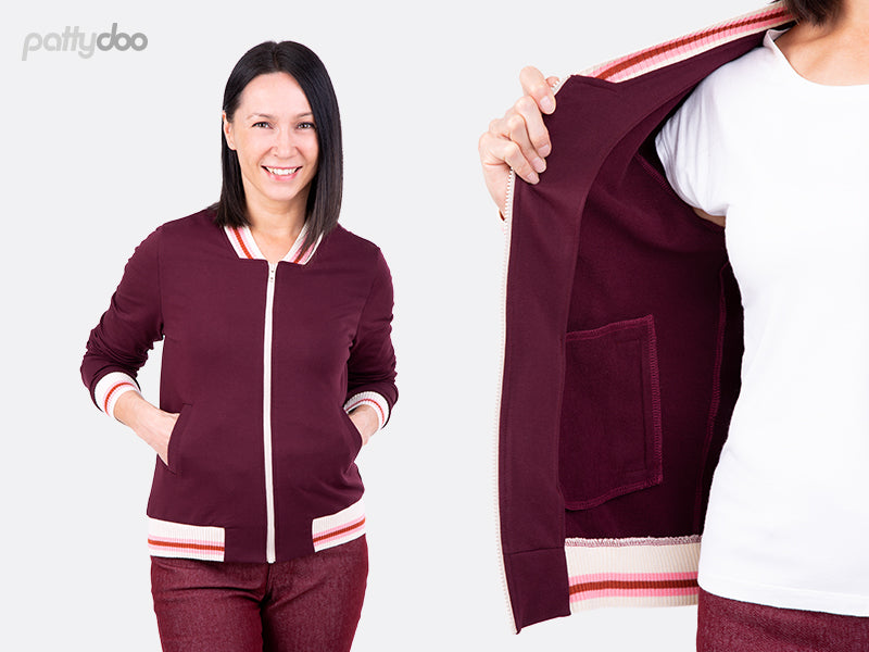 Schnittmuster Hanna Collegejacke by pattydoo