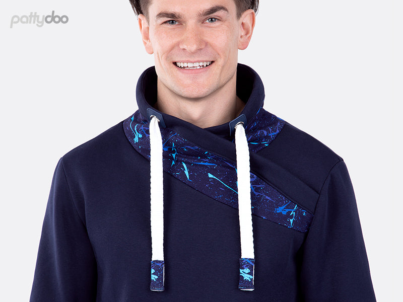 Schnittmuster Jim Wickelkragen-Sweatshirt by pattydoo