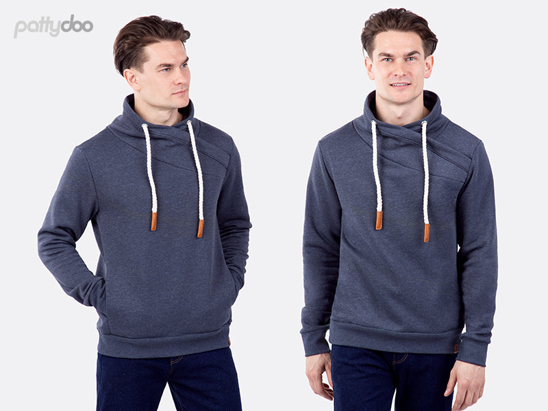 Schnittmuster Jim Wickelkragen-Sweatshirt by pattydoo