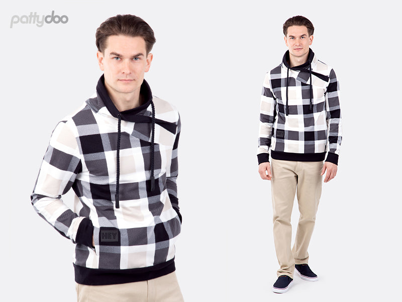 Schnittmuster Jim Wickelkragen-Sweatshirt by pattydoo