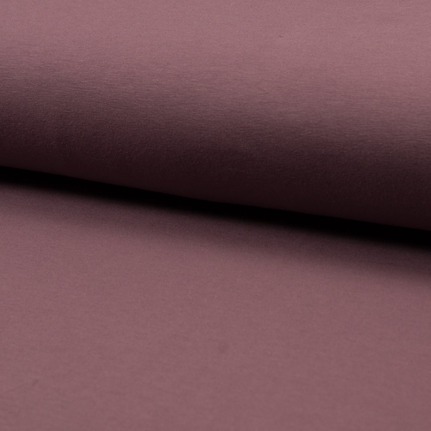 French Terry/ Sommersweat unangeraut, uni, Organic in Mauve