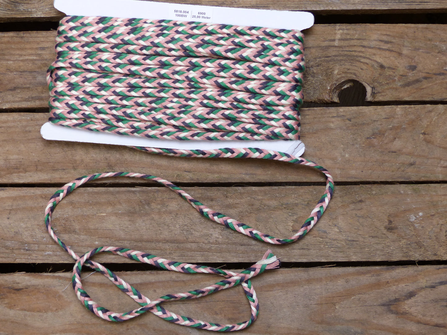 Baumwollkordel, geflochten Multicolor