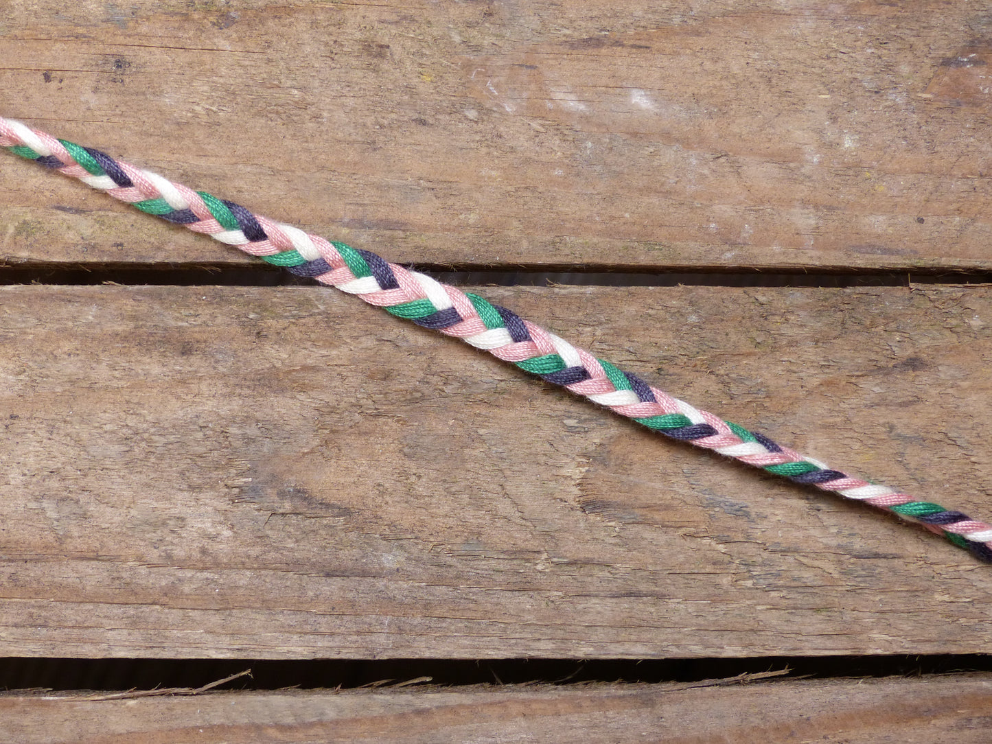 Baumwollkordel, geflochten Multicolor