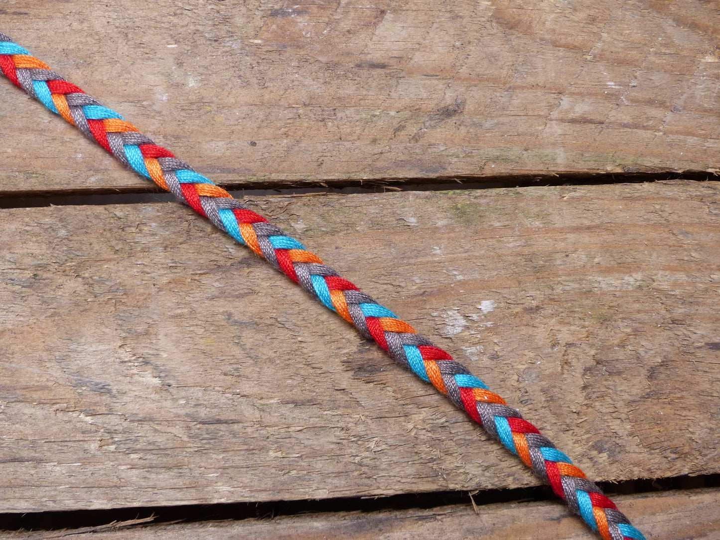 Baumwollkordel, geflochten Multicolor