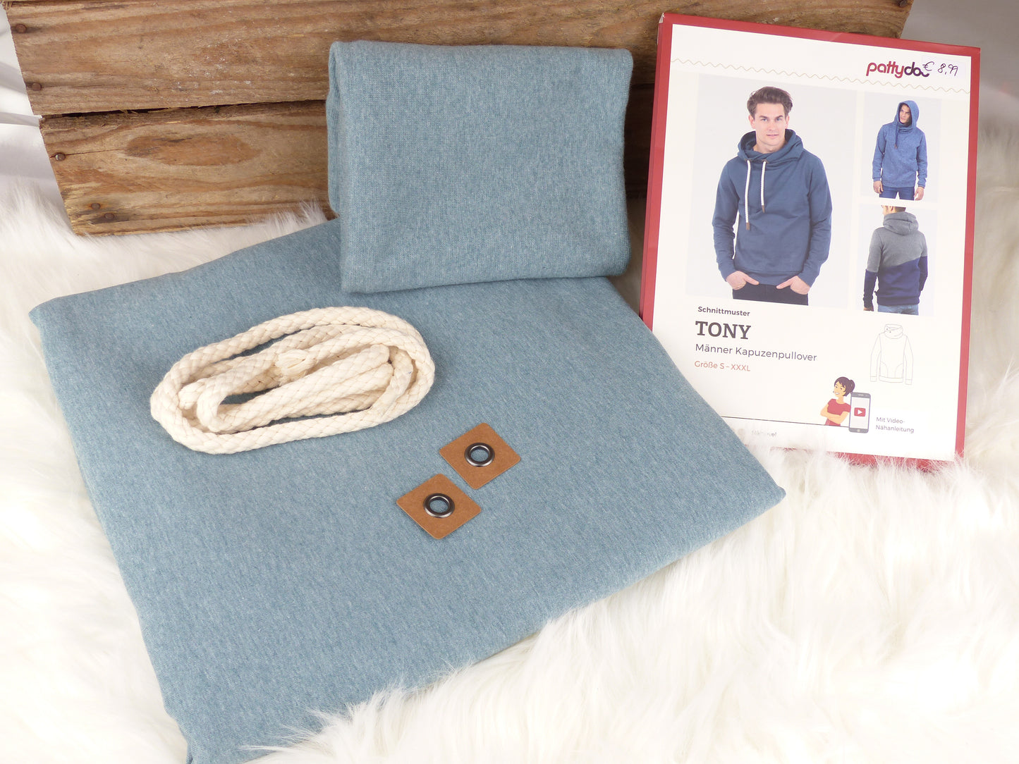 Nähpaket - Hoodie "Tony"
