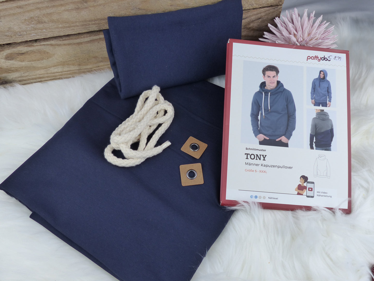 Nähpaket - Hoodie "Tony"