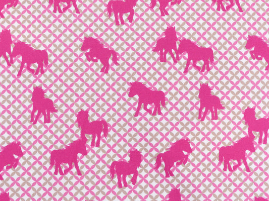 Baumwolle Webware "Steinbeck Pferde"