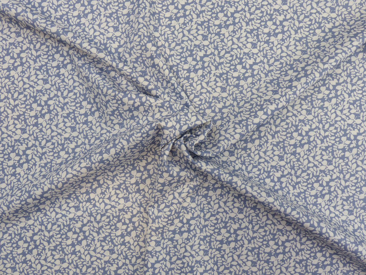 Baumwolle, Popelin "Blätter" in 4 Farben