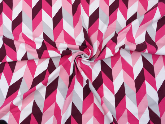 Baumwolle, "Muster" lila/pink