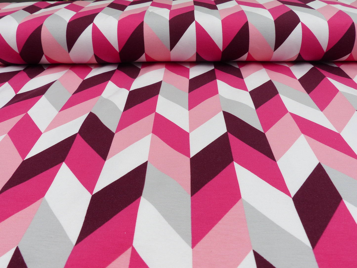 Baumwolle, "Muster" lila/pink