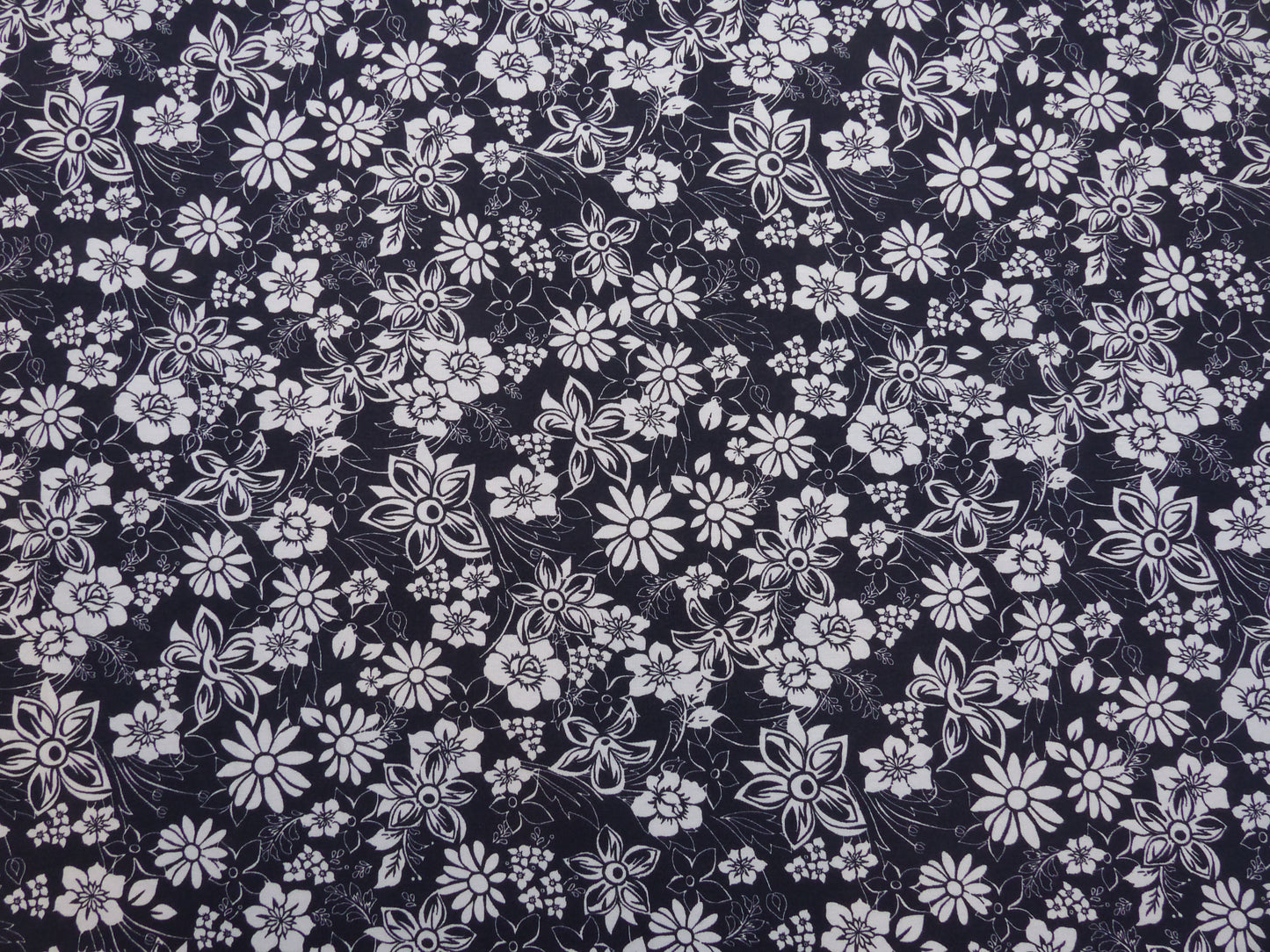 Soft Sweat angeraut, "Blumen " navy