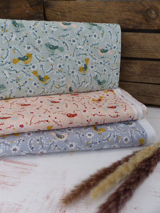 Baumwolle/Popelin " Vögel"