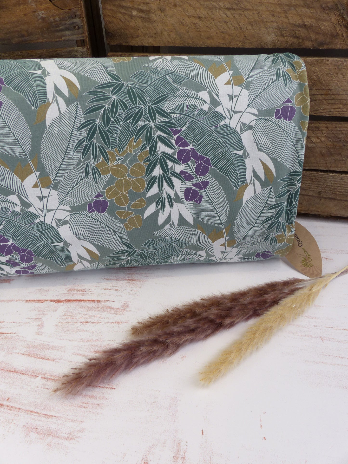 French Terry, "Blätter" Organic