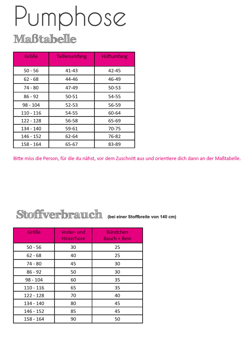 Pumphose für Kinder von Fadenkäfer