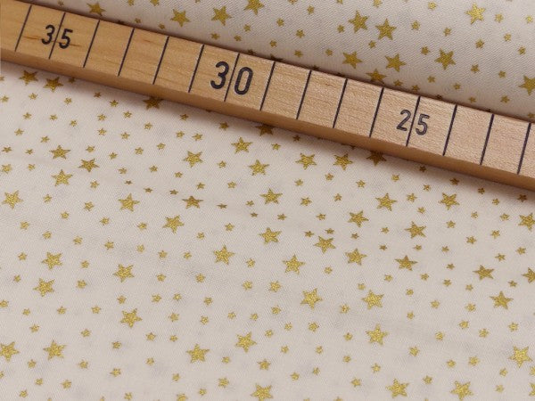 Baumwolle- Webware- Weihnachten mit Tannen und Sternen