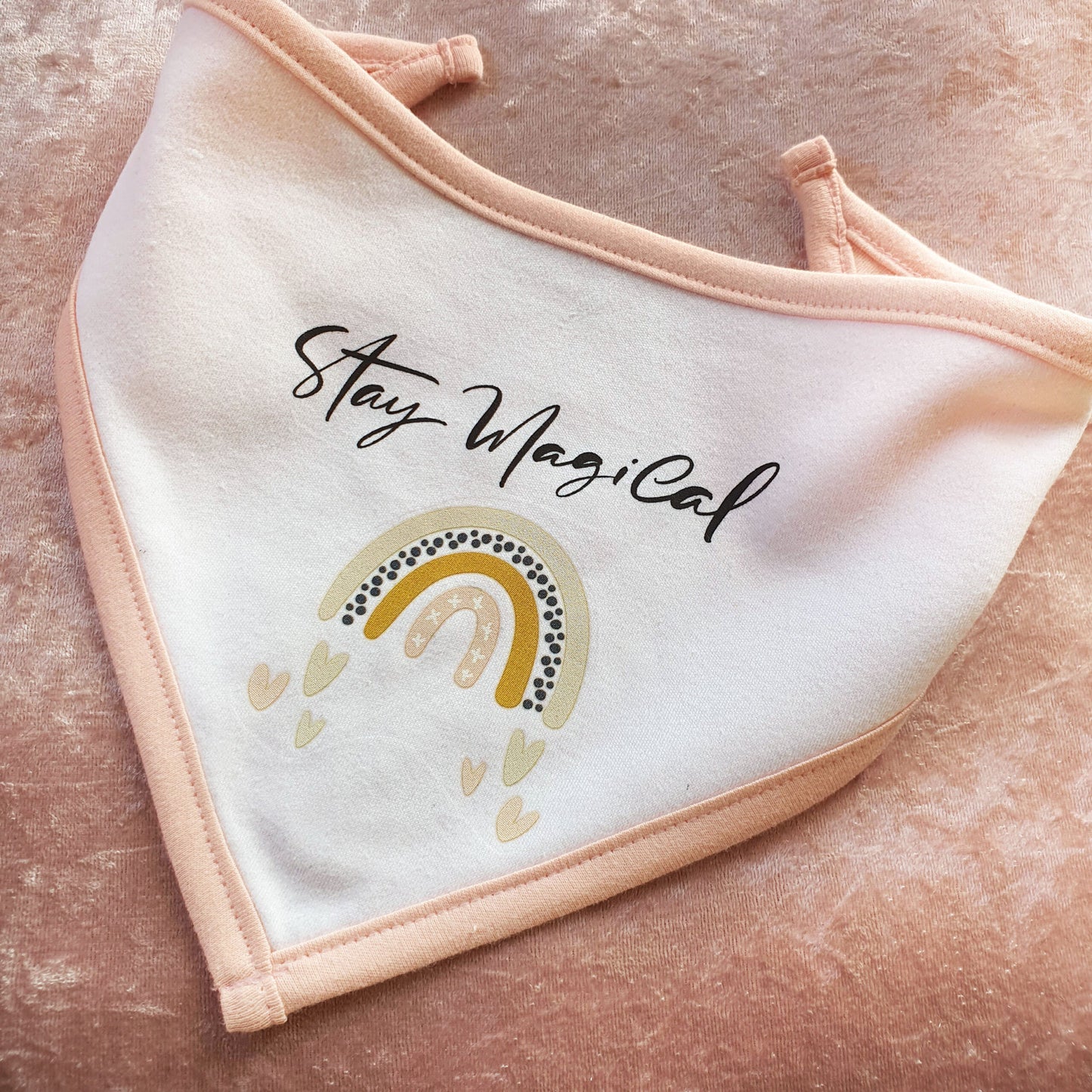 Bügelmotive-Set Regenbogen Herz Pastell 1