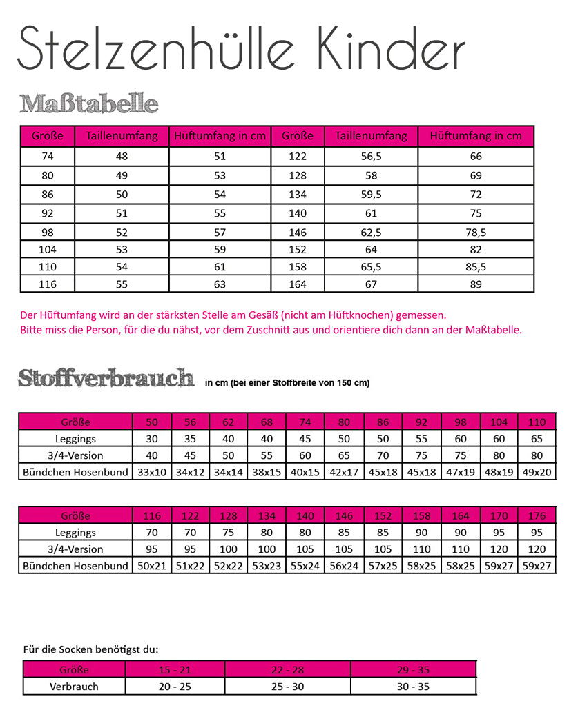 "Stelzenhülle" für Kinder von Fadenkäfer