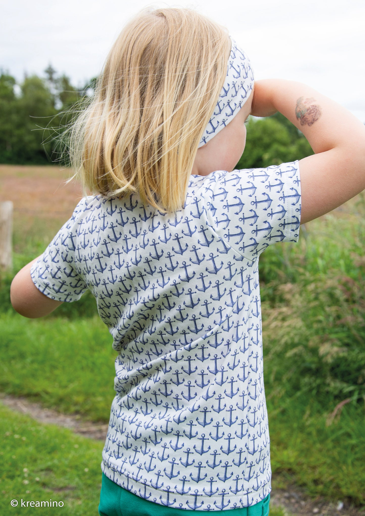 Jersey Druck "Nora-Anker weiß"