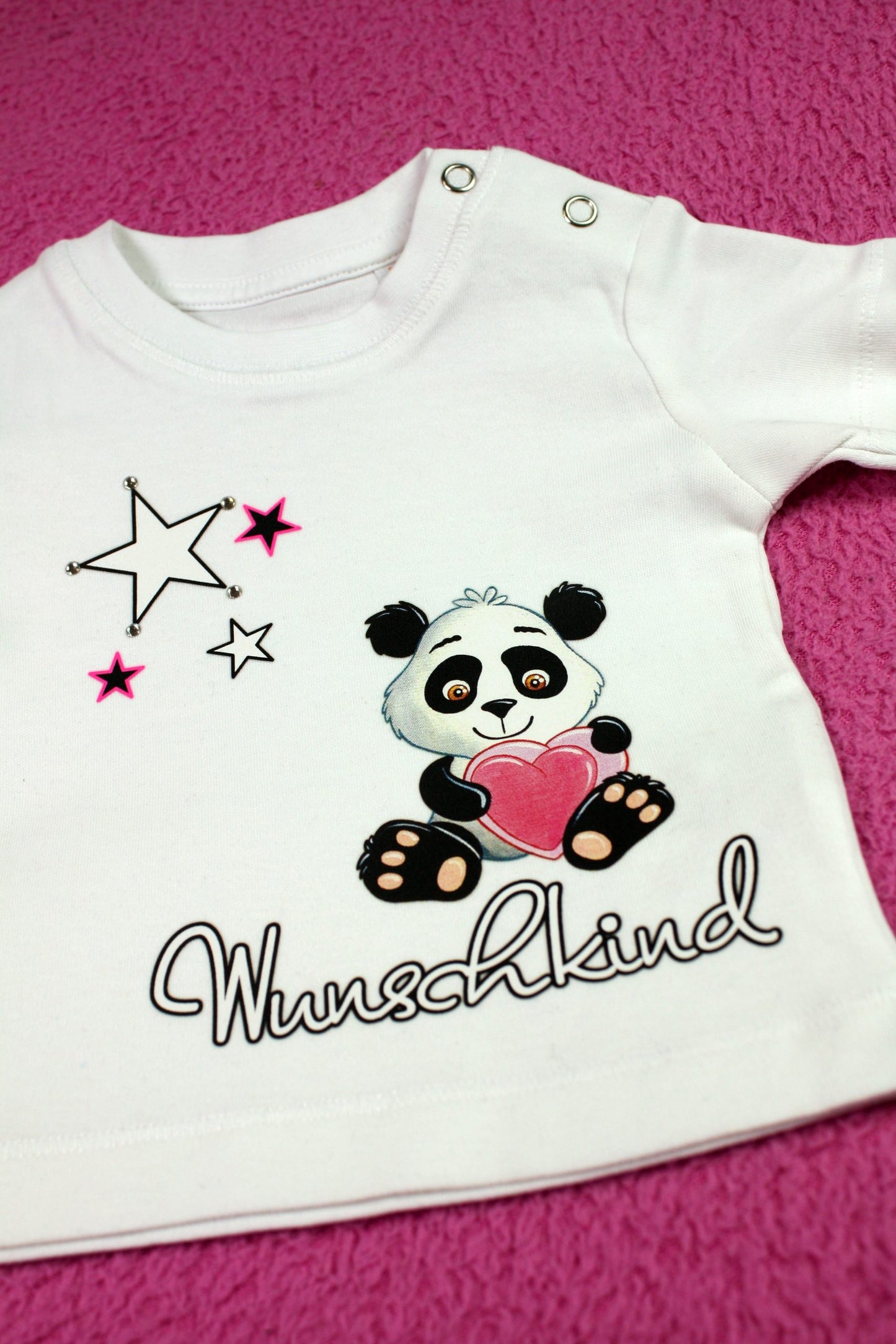 Bügelbild Schrift Wunschkind