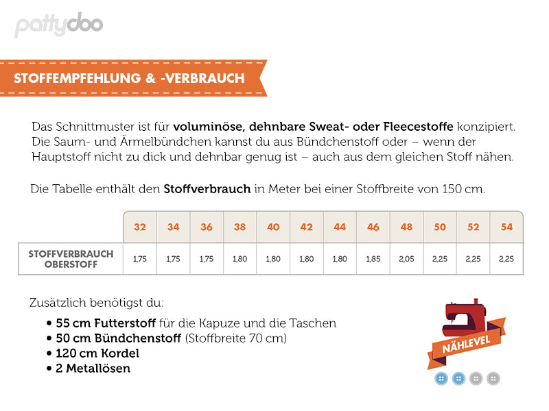 Kapuzenpullover "LYNN" von pattydoo