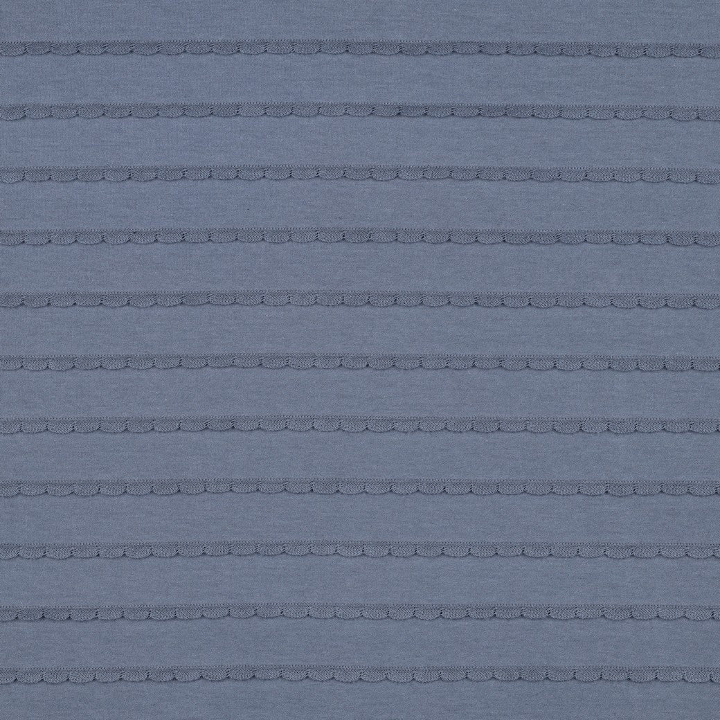 JERSEY RÜSCHEN - JEANSBLAU