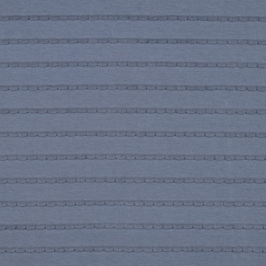 JERSEY RÜSCHEN - JEANSBLAU