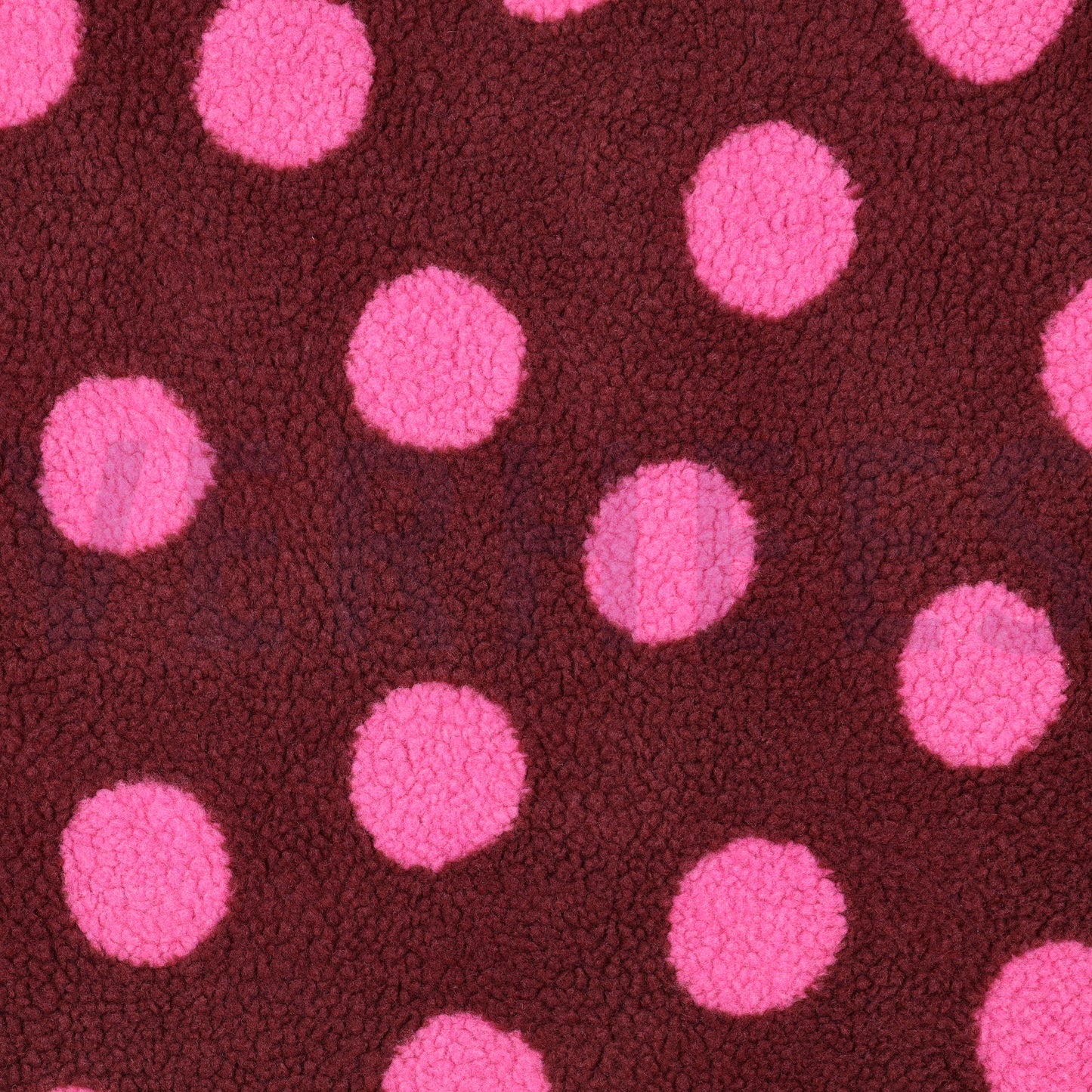 Teddy Fleece "Punkte" Burgundy
