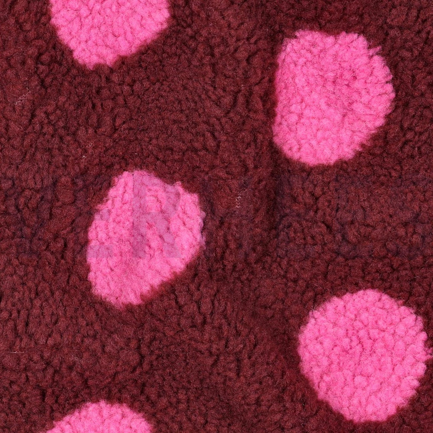 Teddy Fleece "Punkte" Burgundy
