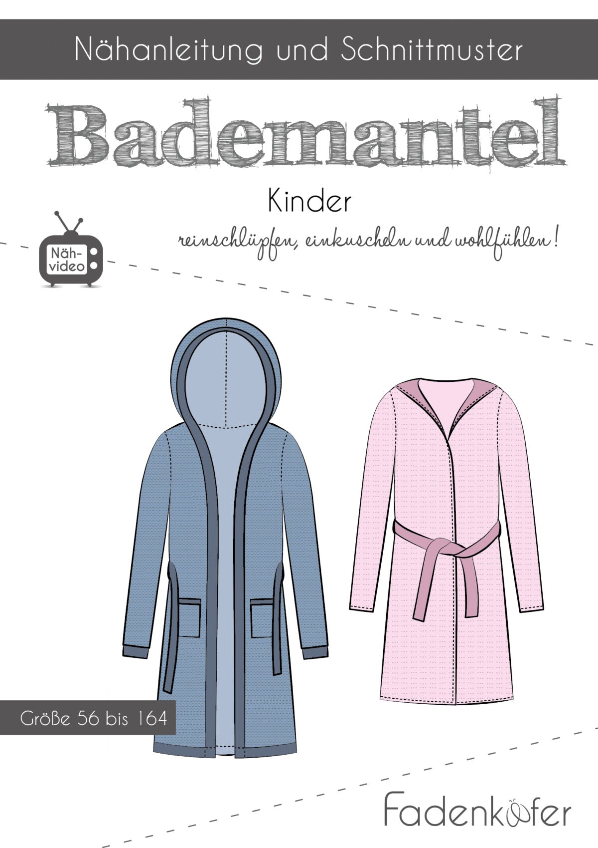 "Bademantel" für Kinder von Fadenkäfer