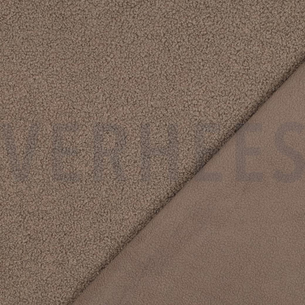 Teddy Fleece double sided-taupe