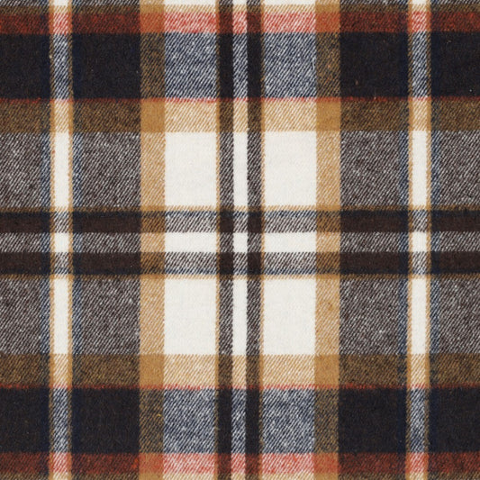 Brushed Check Flanellstoff