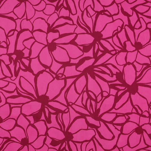 Baumwolle Satin "Magnolie" Pink